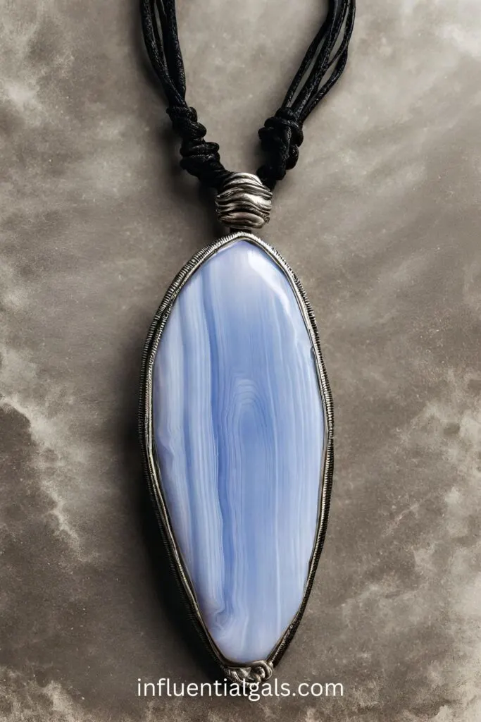 Blue Lace Agate - crystals for courage
