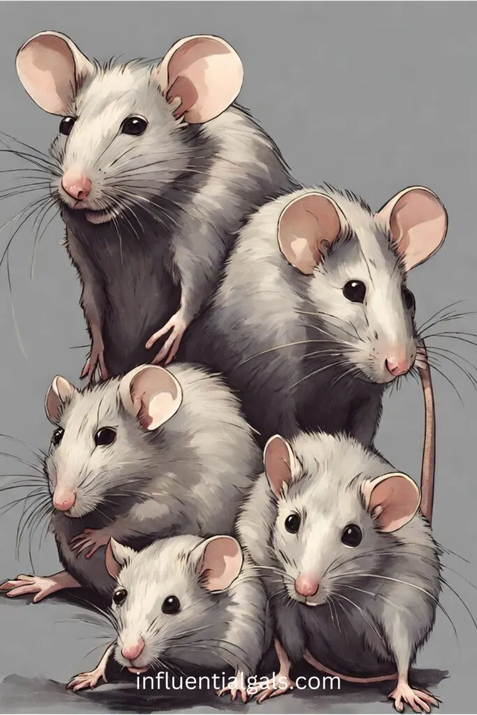 Symbolism of a group of rats