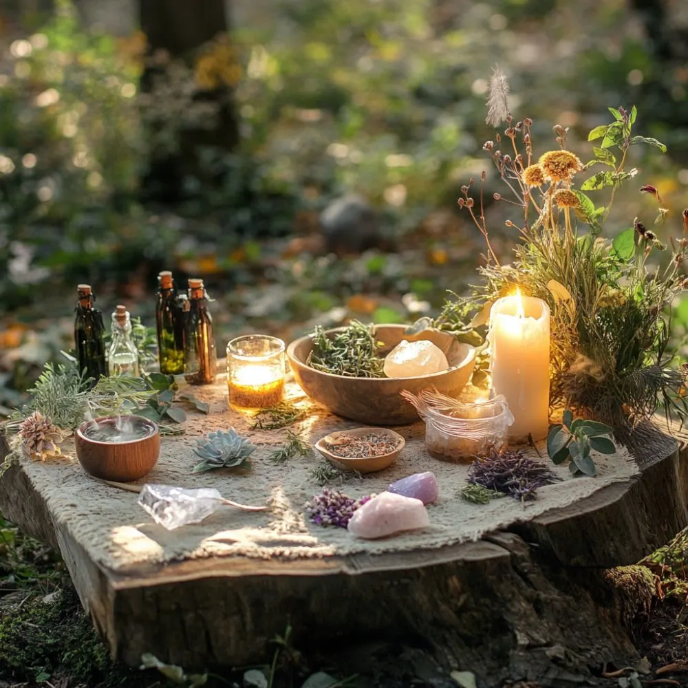 Green witchcraft is a nature-based practice that beginners can explore by learning to work with herbs and spells. The aesthetic often includes creating altars and using natural elements in rituals. For those starting out, useful tips include studying different herbs, understanding their magical properties, and experimenting with simple spells to connect more deeply with nature.