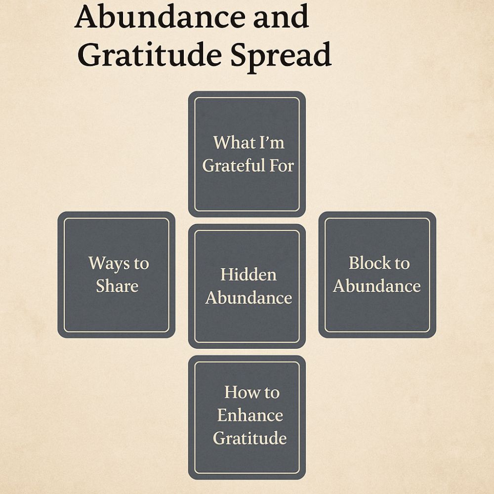 Abundance and Gratitude Spread