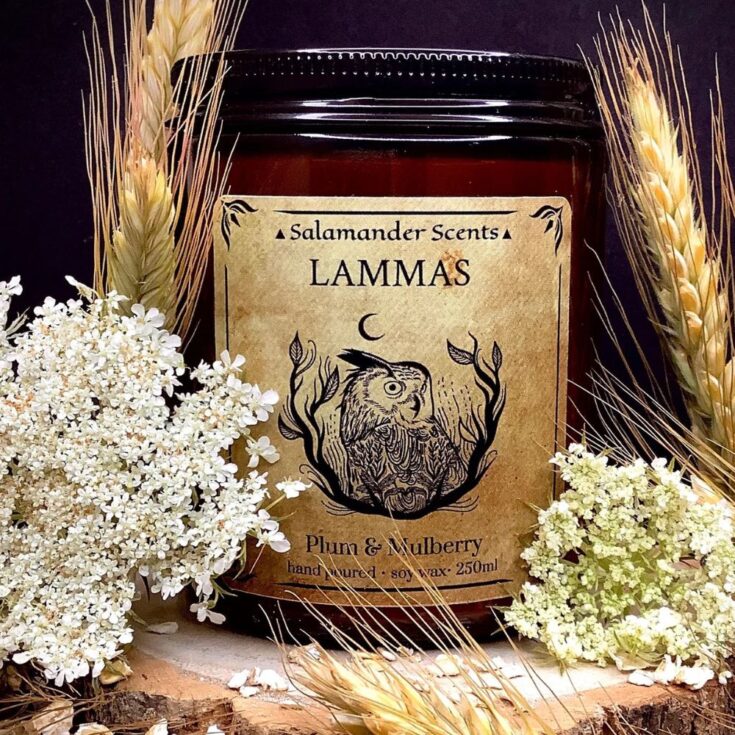 Lammas Candle with Plum & Mulberry Scent
