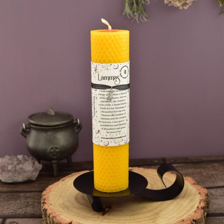 Image for Lammas Beeswax Pillar Candle